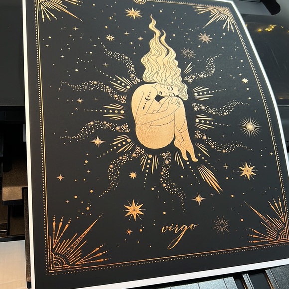 Virgo Wall Art Celestial Zodiac Print Poster Unframed - Picture 8 of 16